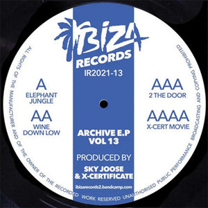 SKY JOOSE J & X-CERTIFICATE 'ARCHIVES - VOL 13' 12" (REISSUE)