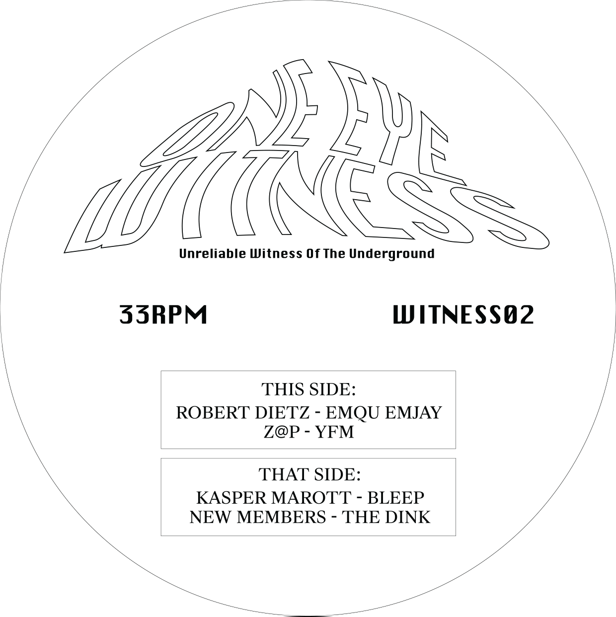 Robert Dietz, Z@P, Kasper Marott & New Members 'WITNESS02' 12" [Import]