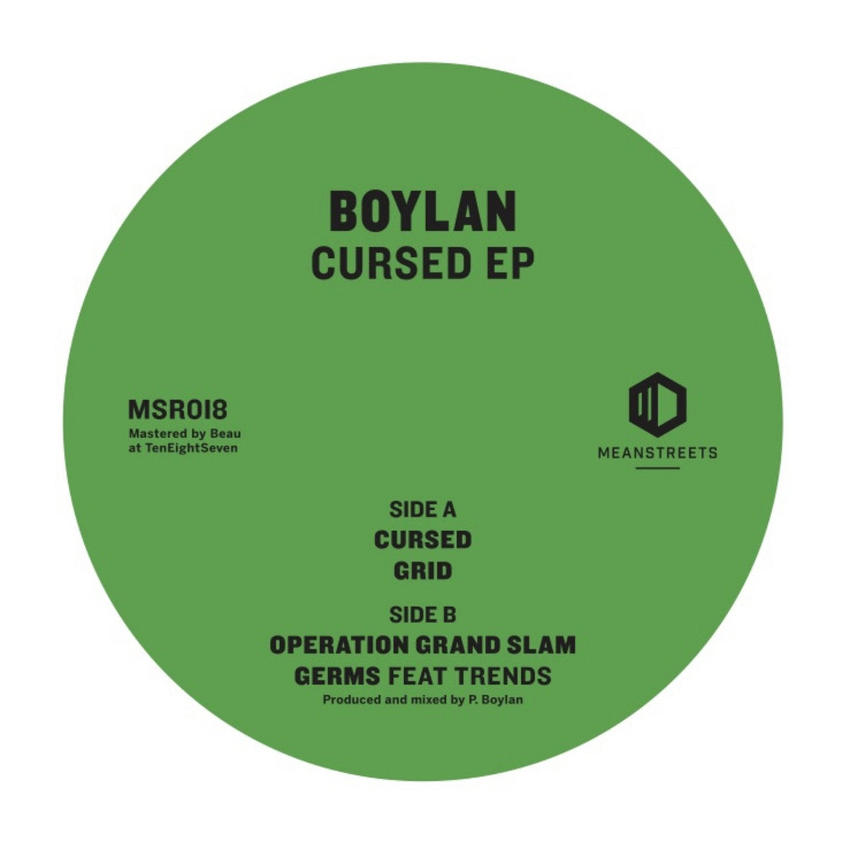BOYLAN 'CURSED EP' 12"