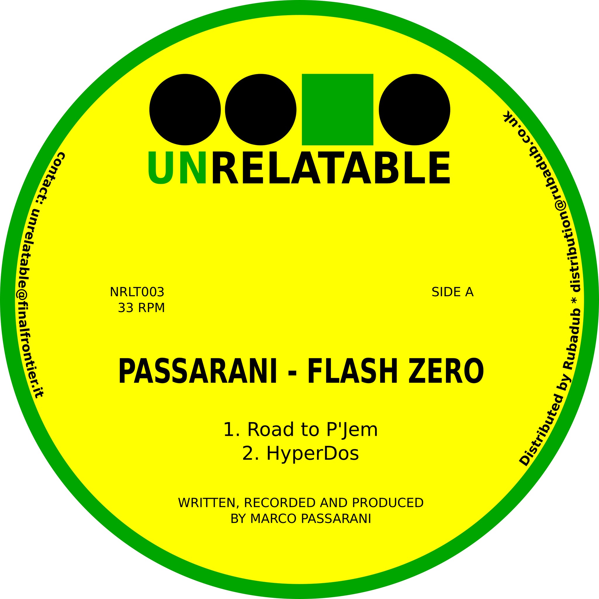 Passarani 'Flash Zero' 12"