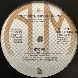 BROTHERS JOHNSON 'STOMP / LET'S SWING' 12" (REPRESS)