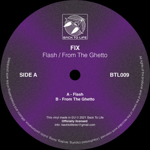 FIX 'Flash / From The Ghetto' 12" (Repress) [Import]