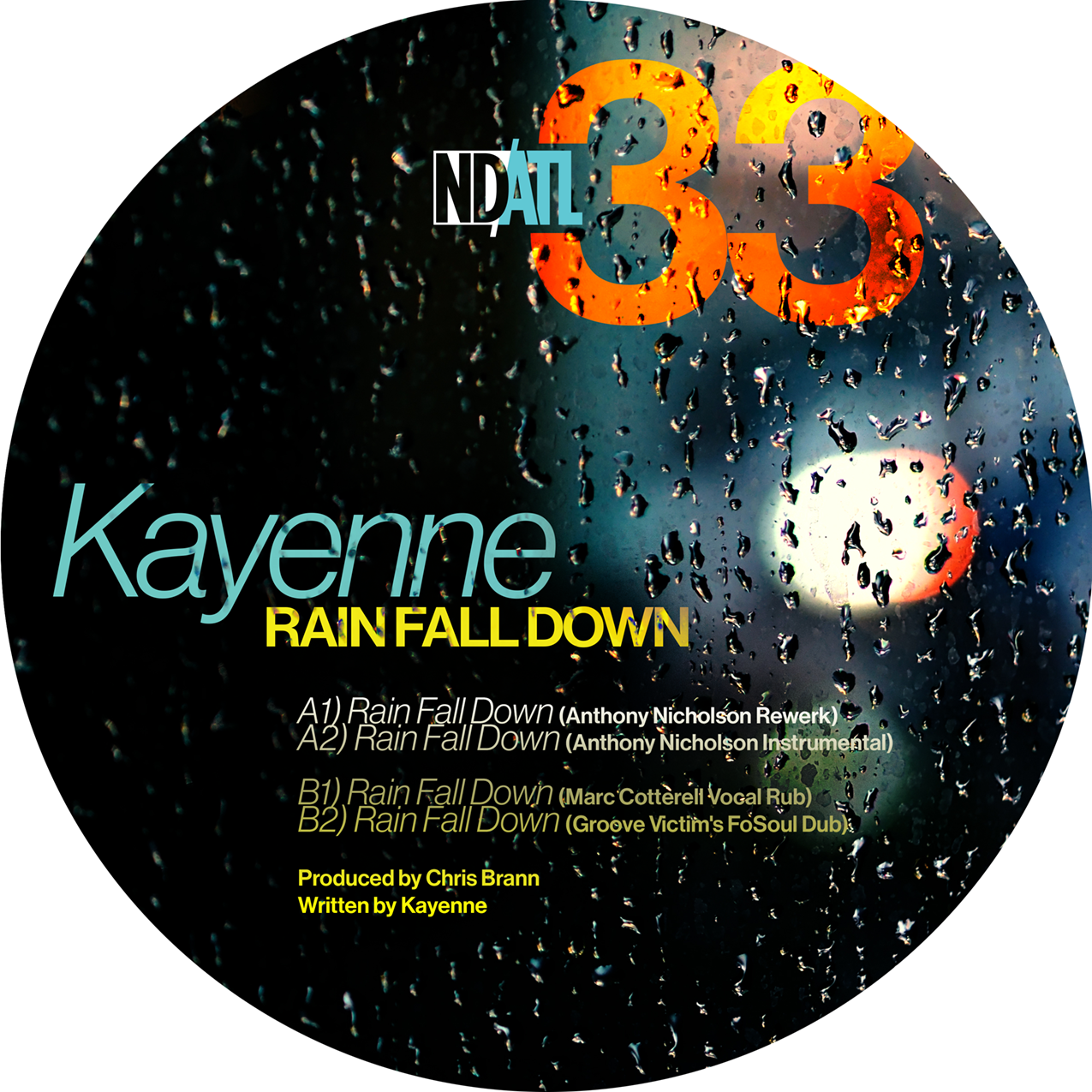 KAYENNE 'RAIN FALL DOWN (REMIXES)' 12"