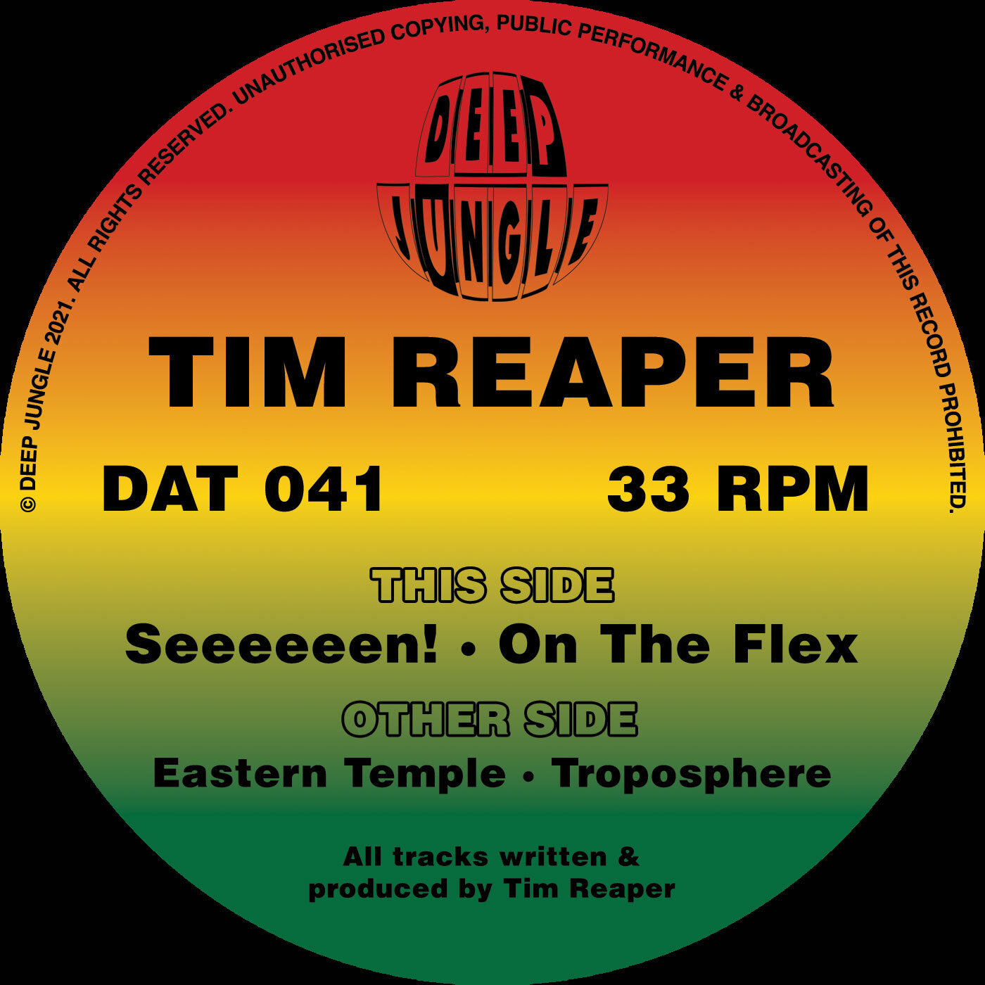 TIM REAPER 'EASTERN TEMPLE / TROPOSPHERE / SEEEEEEN! / ON THE FLEX' 12"