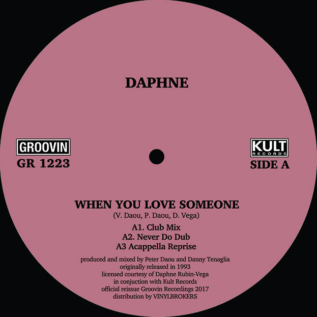 Daphne　When You Love Someone　Peter Daou DAPHNE 'WHEN YOU LOVE SOMEONE' 12