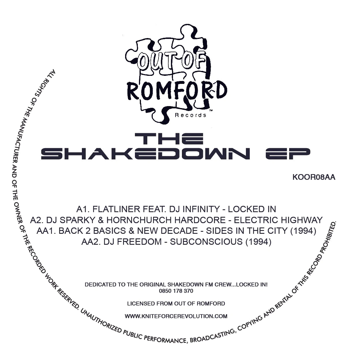 VARIOUS 'SHAKEDOWN EP' 12"