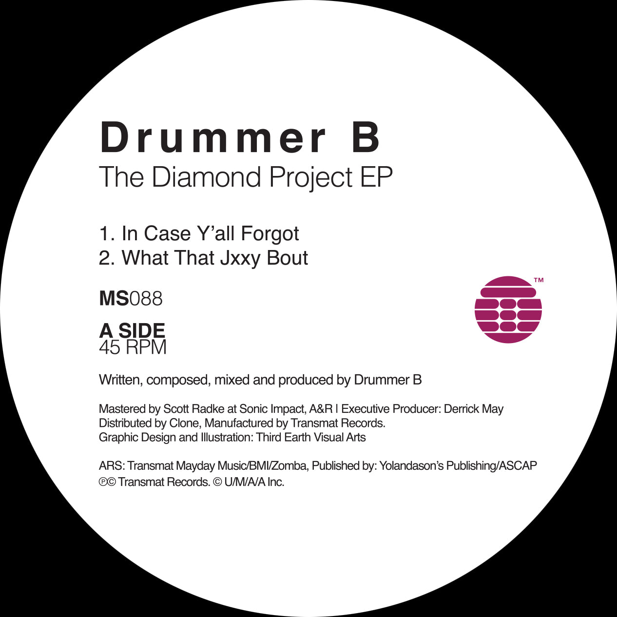 Drummer B 'The Diamond Project EP' 12" (REPRESS)