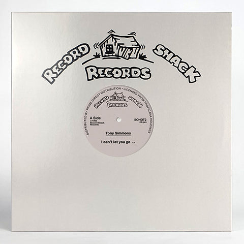 Tony Simmons / Soul Shack 'I can’t let you go / Galactic Funk' 12" (Reissue)